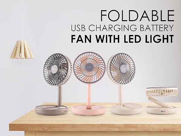powerful Rechargeable High Speed Table Desk Fan
