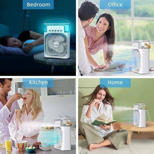 USB Electric Air Cooler with Water Mist Spray - shipkart