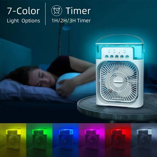 USB Electric Air Cooler with Water Mist Spray - shipkart