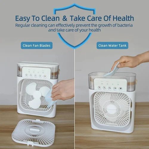 USB Electric Air Cooler with Water Mist Spray - shipkart