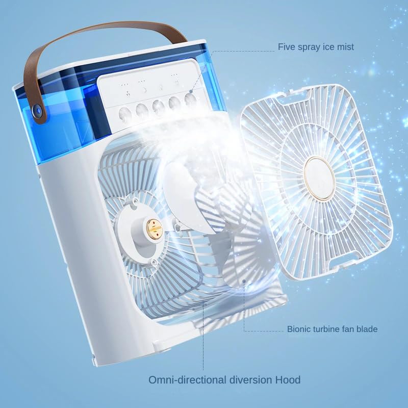USB Electric Air Cooler with Water Mist Spray - shipkart