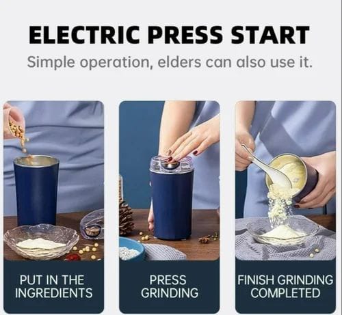 RoastRush Electric Grinder (random colour)