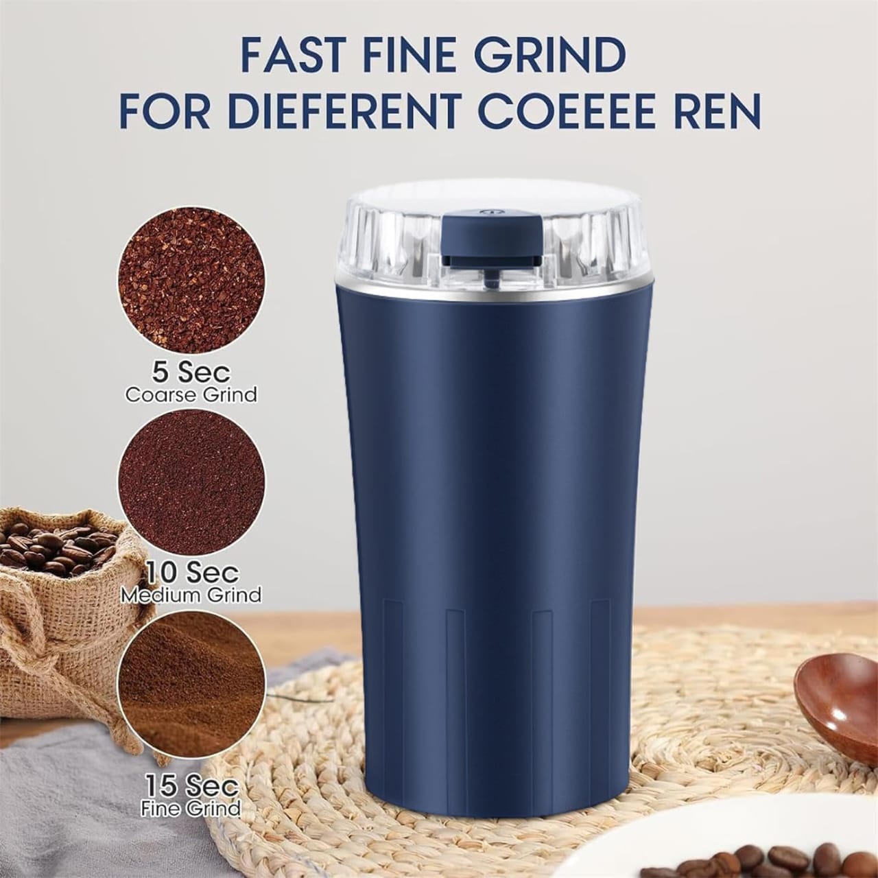 RoastRush Electric Grinder (random colour)