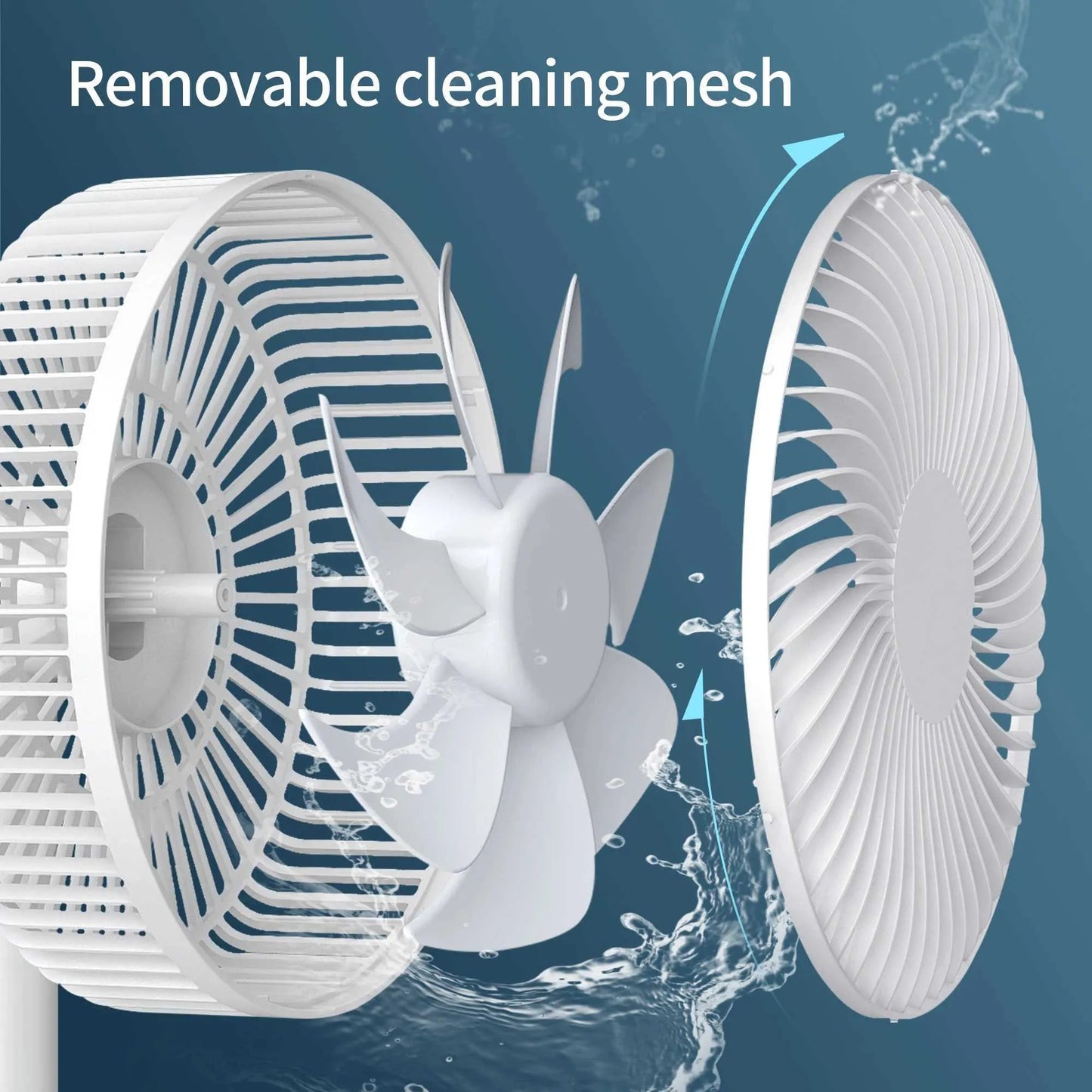 powerful Rechargeable High Speed Table Desk Fan